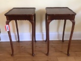 Two small Cherry side tables