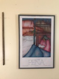 Framed Pena March 1986 Gallery Poster