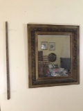 Large ornate framed mirror