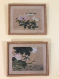 Pair of framed Asian Artwork