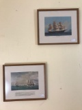 Set of Two framed Maritime Prints - The Neptune & Great Admiral