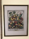 Framed July 1732 fruit print - From the Collection of Rob Furber Gardiner at Kensington