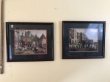 Pair of Framed & matted Hunt Prints