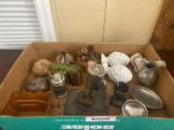 Misc. Box Lot including a few pewter pieces