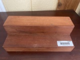 Small wooden display shelf