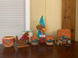 Assorted Lot of Santa Fe inspired Deco Items