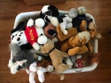 Basket of Assorted Stuffed Animals