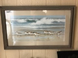 Large Framed and matted Seagull Print by Jacqueline Penney