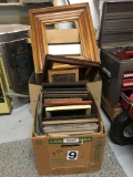 2 boxes of assorted picture frames
