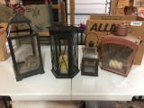 4 assorted lanterns