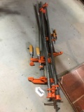 Lot of Steel Bar Clamps