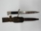 WW2 era German Fireman's Parade Bayonet with Leather Frog and Scabbard