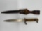 WKC WW2 German Parade Bayonet with Stag Handles, Leather Frog & Scabbard