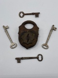 Antique Lock and Skeleton Keys Lot