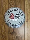 Chevrolet Corvette Porcelain Sign