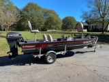 Bass Fishing Boat and Trailer