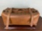 Early Leather Traveling Coach Bag