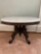 1860s Mahogany Oval Marble Top Table