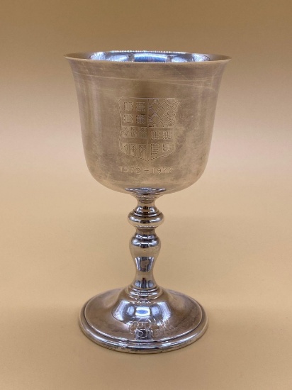 Sterling silver Warwick castle goblet