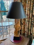 Oriental Clay Figure Lamp