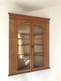 1800-1830 English Bow Back Corner Cabinet