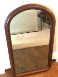 Wooden Arch Framed Mirror