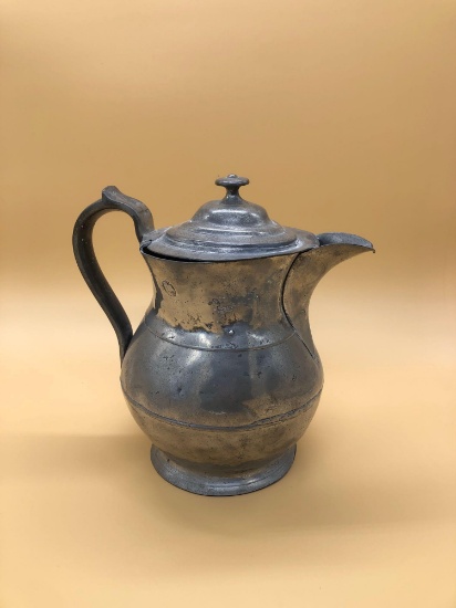 Large Antique Pewter Pitcher