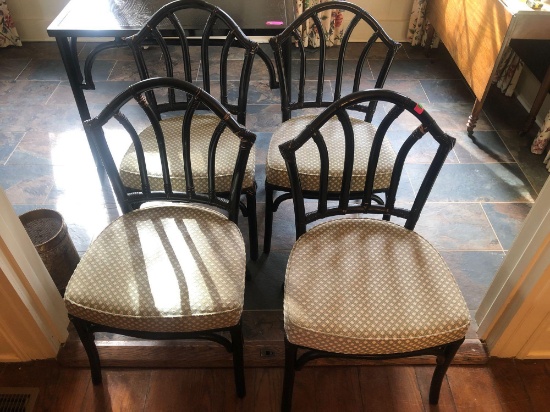 Willow and Reed Bamboo chairs set of 4