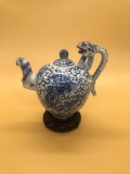 Peoples Republic Of China Dragon Tea Pot - Broken Lid