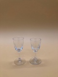 Crystal Liqueur Glasses - set of 2