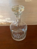 Tennis Racket Etched Decanter