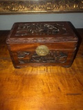 Asian Wooden Carved Box