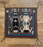 Handwoven Navajo Rug by Bonnie Begay (Mother Earth & Father Sky)