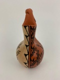 Jemez Pueblo Roadrunner Wedding Vase Signed