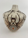 Stunning Hopi Spider Jar signed by Burel Naha - 