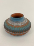 Navajo Bowl signed by Michael Charlie