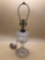 Clear Glass Non Bored Oil Lamp Convert Electric 2 of 2.