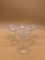 Etched Floral Crystal Champagne Glasses Set of 6