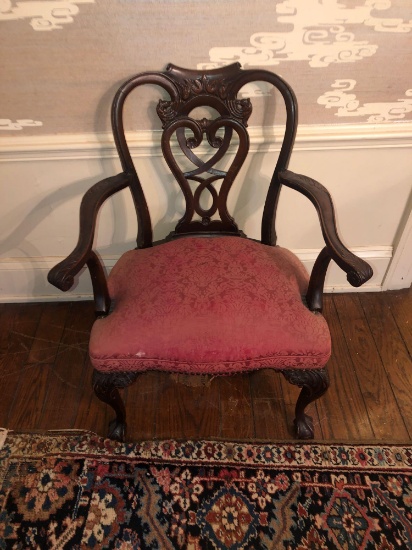 1830's Upholstered Wooden Chair