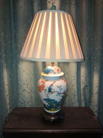 Asian Jar Converted Lamp 1 of 2.