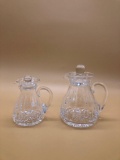 Crystal Creamer Pitcher Set of 2