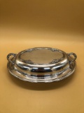 Poole Silver Plate Dish w/ Cover