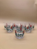 Christmas HighBall Glasses Set of 8