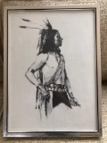 Native American Original Drawing By Joan Dick ?75