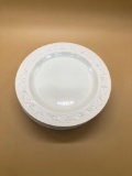 Set of WedgeWood Embossed Queensware Desert Plates