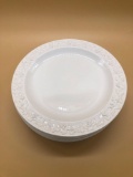 Set of WedgeWood Embossed Queensware Salad Plates