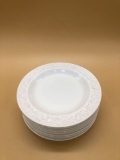 Set of WedgeWood Embossed Queensware Mini Plates