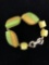 Green and Yellow Rock Bracelet