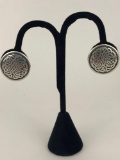 Celtic Knot Sterling Silver Circular Clip-on Earrings