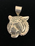 Thailand Sterling Silver Tiger Pendant
